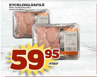 Din Mat Kycklinglårfilé erbjuda