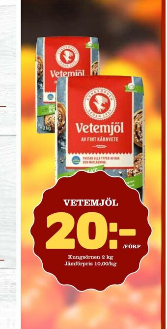 Din Mat Vetemjöl erbjuda