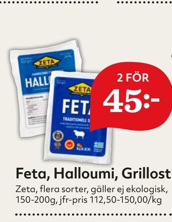 Hemköp Feta, halloumi, grillost erbjuda