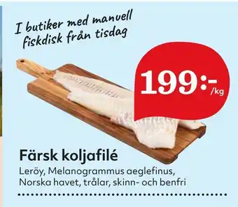 Hemköp Bacon färsk koljafilé erbjuda