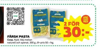 Stora Coop Färsk pasta erbjuda