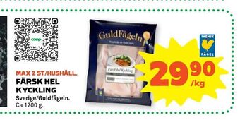 Stora Coop Färsk hel kyckling erbjuda