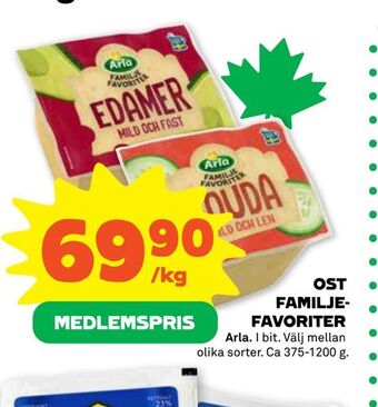 Coop Forum Ost familjefavoriter erbjuda