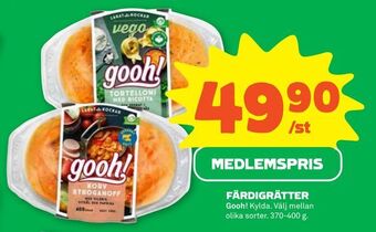 Stora Coop Färdigrätter erbjuda