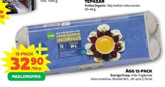 Stora Coop Ägg 12-pack erbjuda