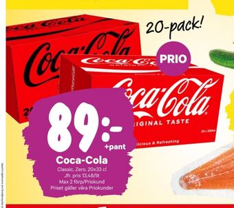 City Gross Coca cola läskedryck erbjuda