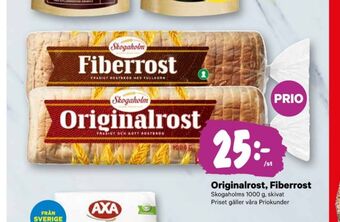 City Gross Fiberrost toastbröd erbjuda