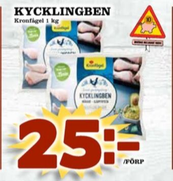 Matdax Kronfågel kycklingben erbjuda