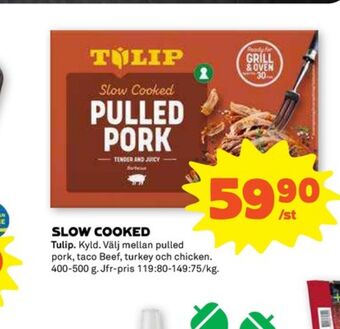 Stora Coop Tulip pulled pork erbjuda