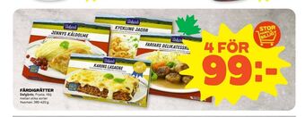 Stora Coop Dafgårds färdigrätter erbjuda