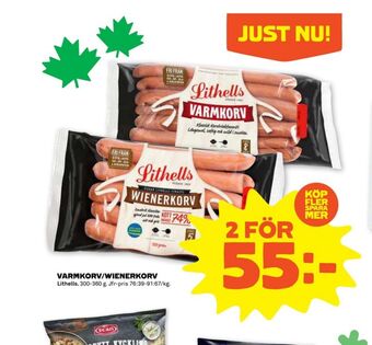 Stora Coop Lithells wienerkorv erbjuda