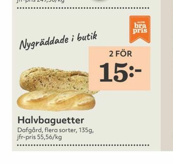 Hemköp Dafgårds Butiksbakat matbröd erbjuda