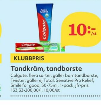 Hemköp Colgate Tandborste erbjuda