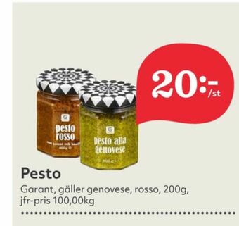 Hemköp Garant Pesto erbjuda