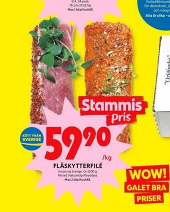 ICA Kvantum Fläskytterfilé erbjuda
