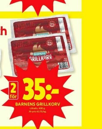 ICA Kvantum Lithells Grillkorv erbjuda
