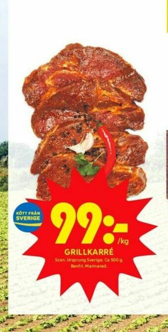 ICA Kvantum Scan Karrékotlett erbjuda