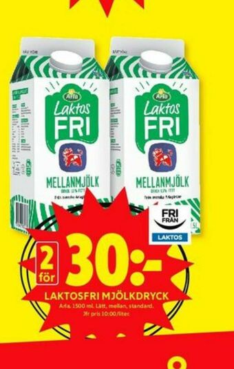 ICA Kvantum Arla Mellanmjölk erbjuda