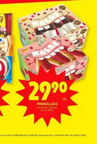 ICA Kvantum Triumf Glasspinnar erbjuda