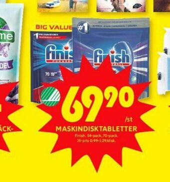 ICA Kvantum Finish Diskmaskintabs erbjuda