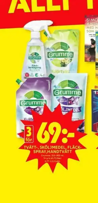 ICA Kvantum Grumme Tvättmedel flytande erbjuda