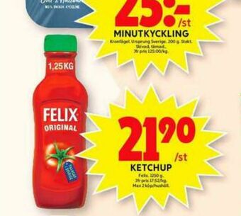 ICA Maxi Felix Ketchup erbjuda