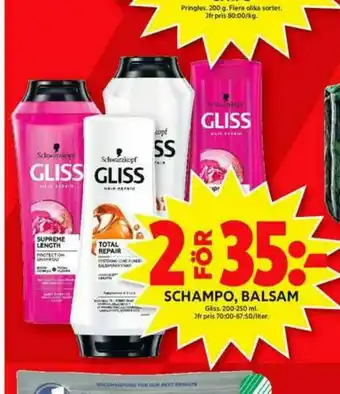 ICA Maxi Gliss Shampoo erbjuda