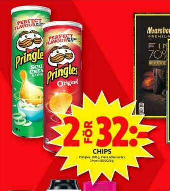 ICA Maxi Pringles Chips erbjuda