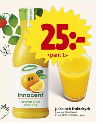 ICA Nära Innocent Juice erbjuda