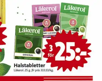Läkerol Halstabletter