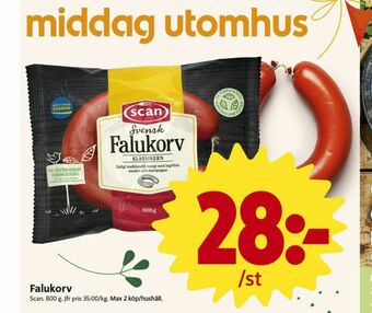 ICA Nära Scan Falukorv erbjuda