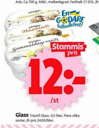 ICA Supermarket Triumf Gräddglass erbjuda