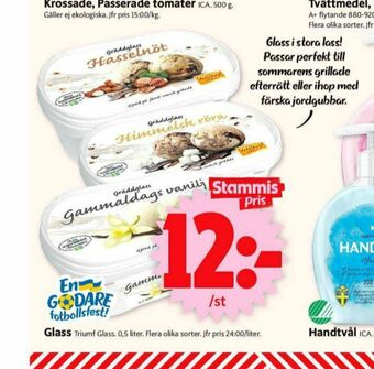 ICA Supermarket Triumf Gräddglass erbjuda