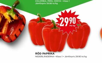 Willys Paprika erbjuda