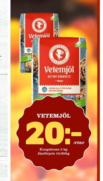 Matdax Vetemjöl erbjuda