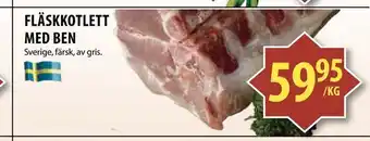 Matvärlden Tensta Fläskkotlett med ben erbjuda