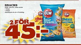 Nelins Snacks erbjuda