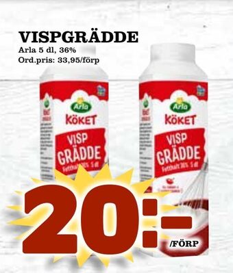 Supergrossen Vispgrädde erbjuda