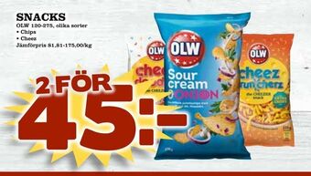 Supergrossen Snacks erbjuda