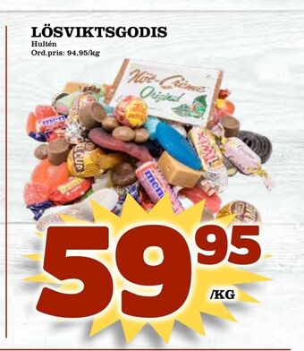Supergrossen Lösviktsgodis erbjuda