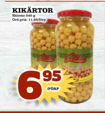 Supergrossen Kikärtor erbjuda