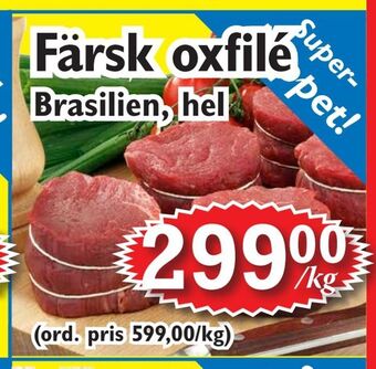 T-jarlen Färsk oxfilé erbjuda