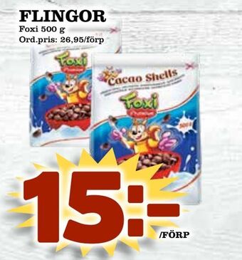 Supergrossen Flingor erbjuda