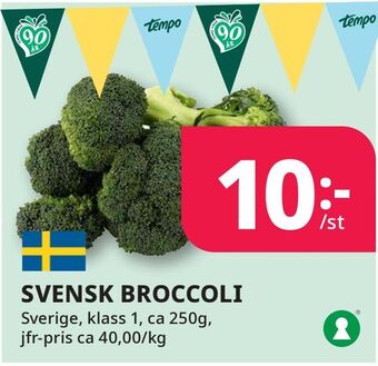Tempo Svensk broccoli erbjuda