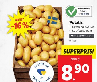Lidl Potatis erbjuda
