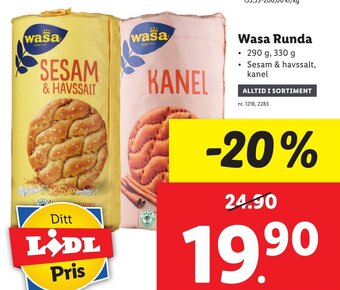 Lidl Wasa Runda erbjuda