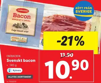 Lidl Enebacken Svenskt bacon erbjuda