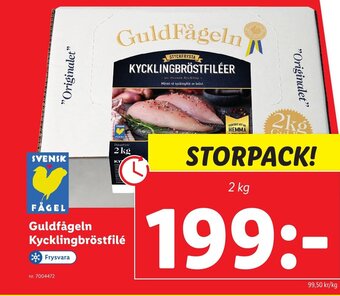 Lidl Guldfågeln Kycklingbröstfilé erbjuda