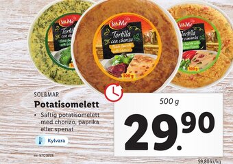 Lidl Sol & Mar Potatisomelett erbjuda