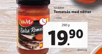 Lidl Sol & Mar Tomatsås med nötter erbjuda